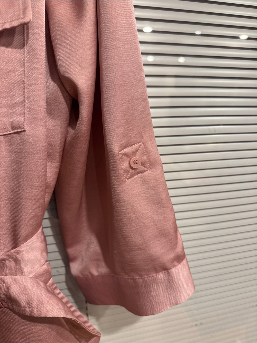 INC International Concepts Dusty Pink Utility Jumpsuit with Belt - Picture 6 of 12